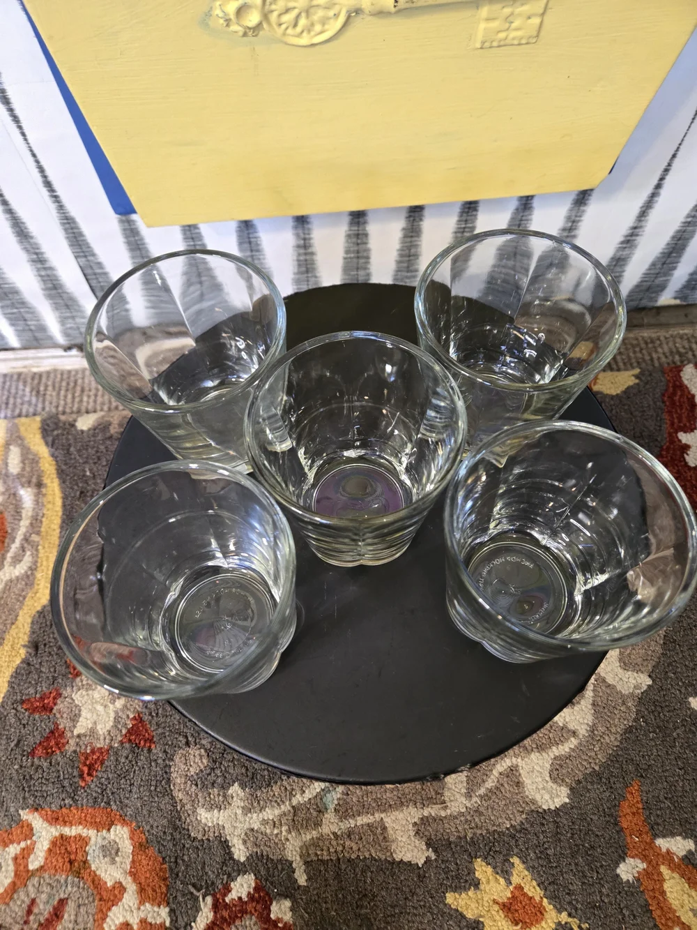 Set of 5 Anchor Hocking Clear Glass Tumblers 4